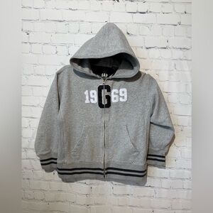 GAP Authentic Sweatshirt front zip jacket size medium 7-8, gray